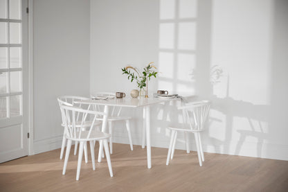 CARMEN Set of 2 Chairs – 2 White Chairs – 6