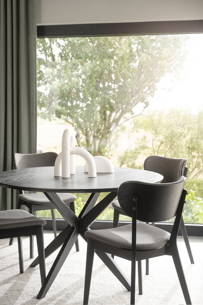 Rowico CALVERTON Round Black Table Ø120 CM