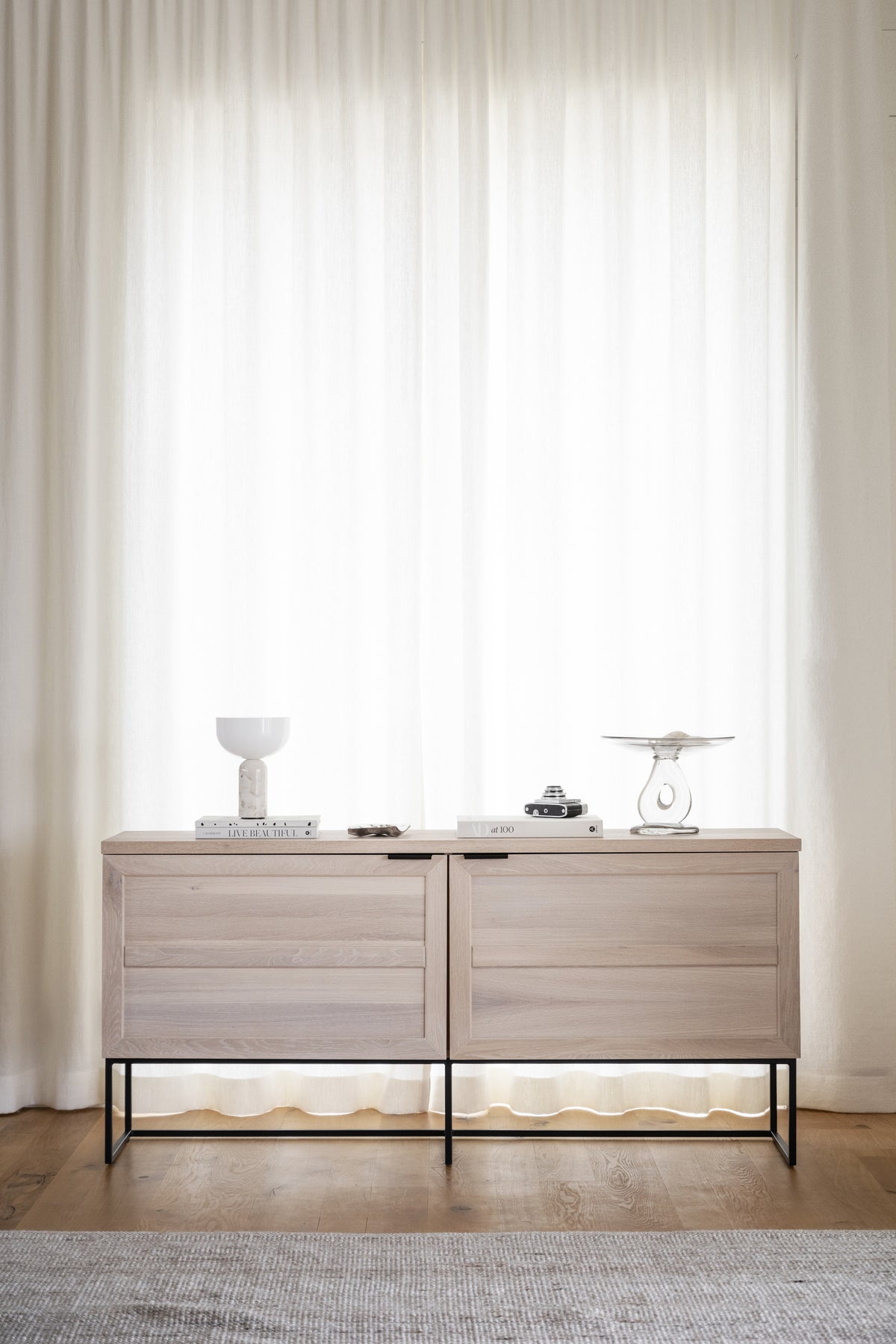 EVERETT Oak Sideboard 160CM – Whitewashed Oak – 2