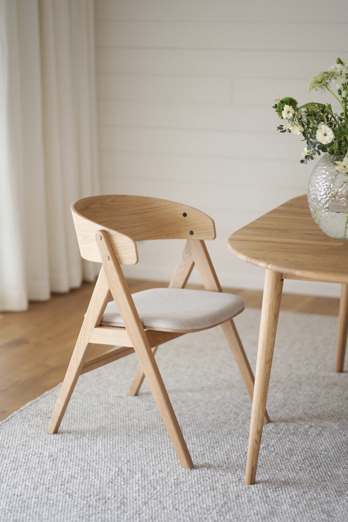 WATERTON Set of Armchairs – Oak / Set of 2 chairs – 2