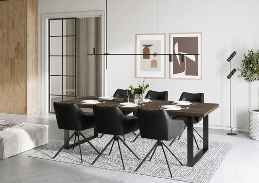 CASØ ELEGANCE Plank Table with U-Legs 240CM
