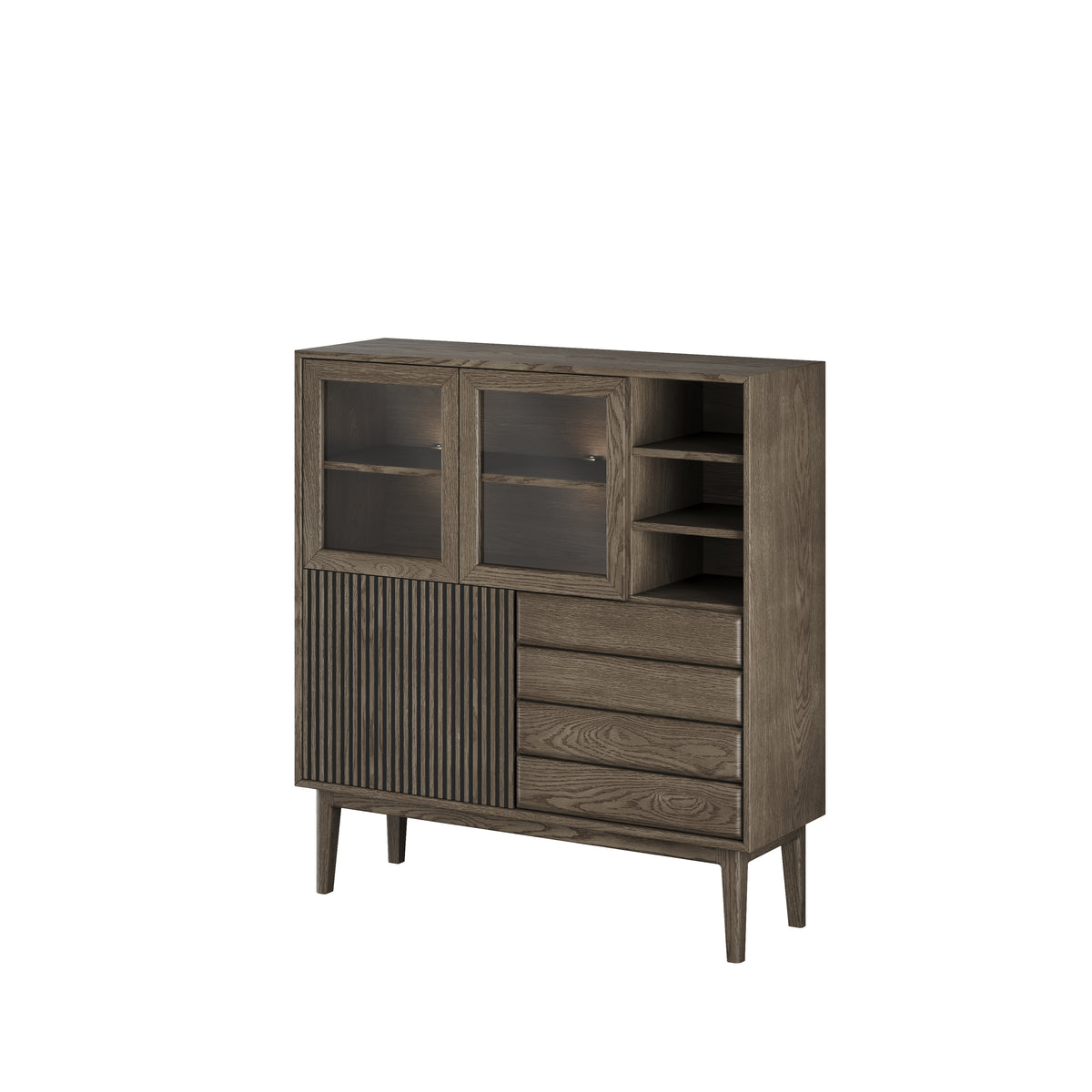CASØ BROHOLM Highboard with Slat Doors 124CM