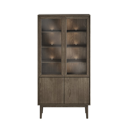 CASØ BROHOLM Display Cabinet with Glass Sides and Wooden Doors 100CM