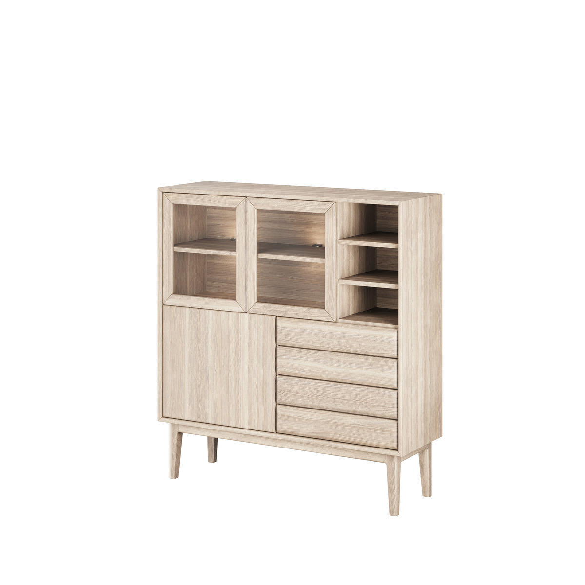 CASØ BROHOLM Highboard with Wooden Doors 124CM