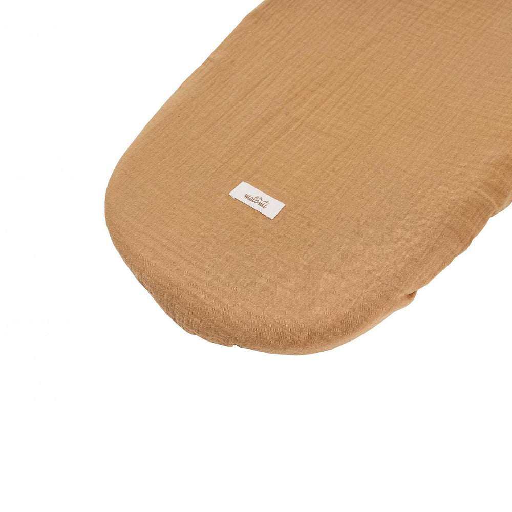 Organic Moses Basket Sheets, 2-Pack Camel / Natural by Malomi Kids