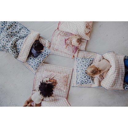 Denim Lions Sleeping Bag with Pillow by Malomi Kids