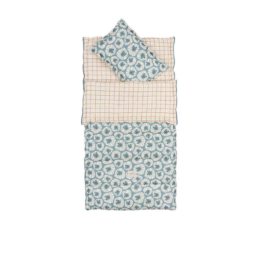 Denim Lions Sleeping Bag with Pillow by Malomi Kids