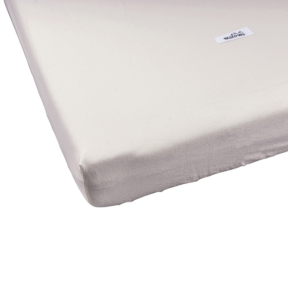 Washed Cotton Fitted Sheet by Malomi Kids