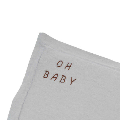Embroidered Washed Cotton Pillow by Malomi Kids