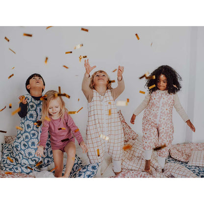 Blush Daisies Sleeping Bag with Legs by Malomi Kids