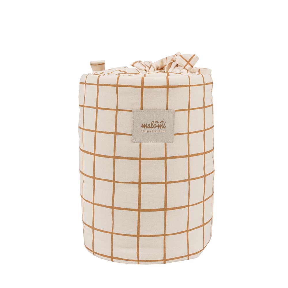Camel Check Cot Bumper by Malomi Kids
