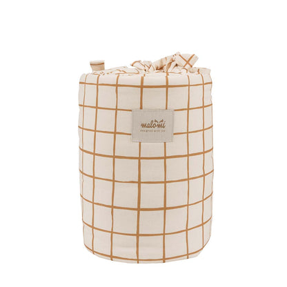 Camel Check Cot Bumper by Malomi Kids