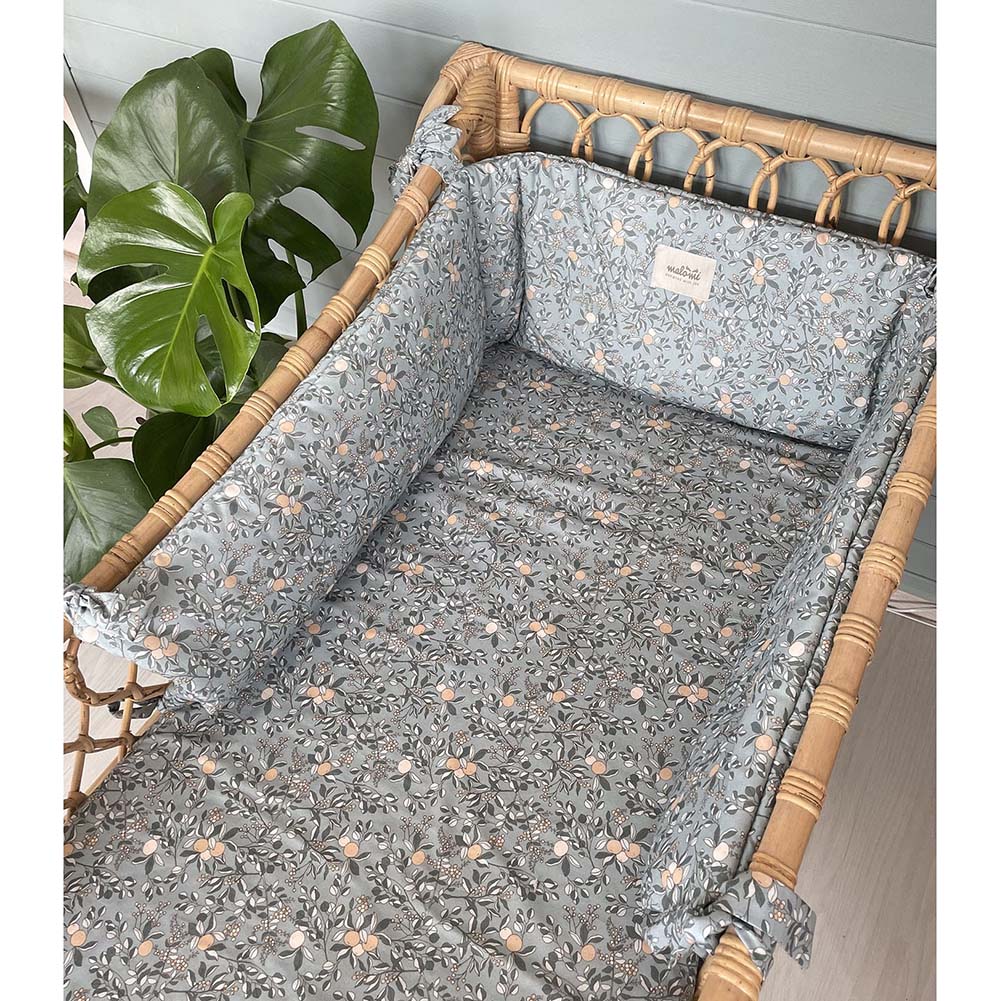 Camel Check Cot Bumper by Malomi Kids