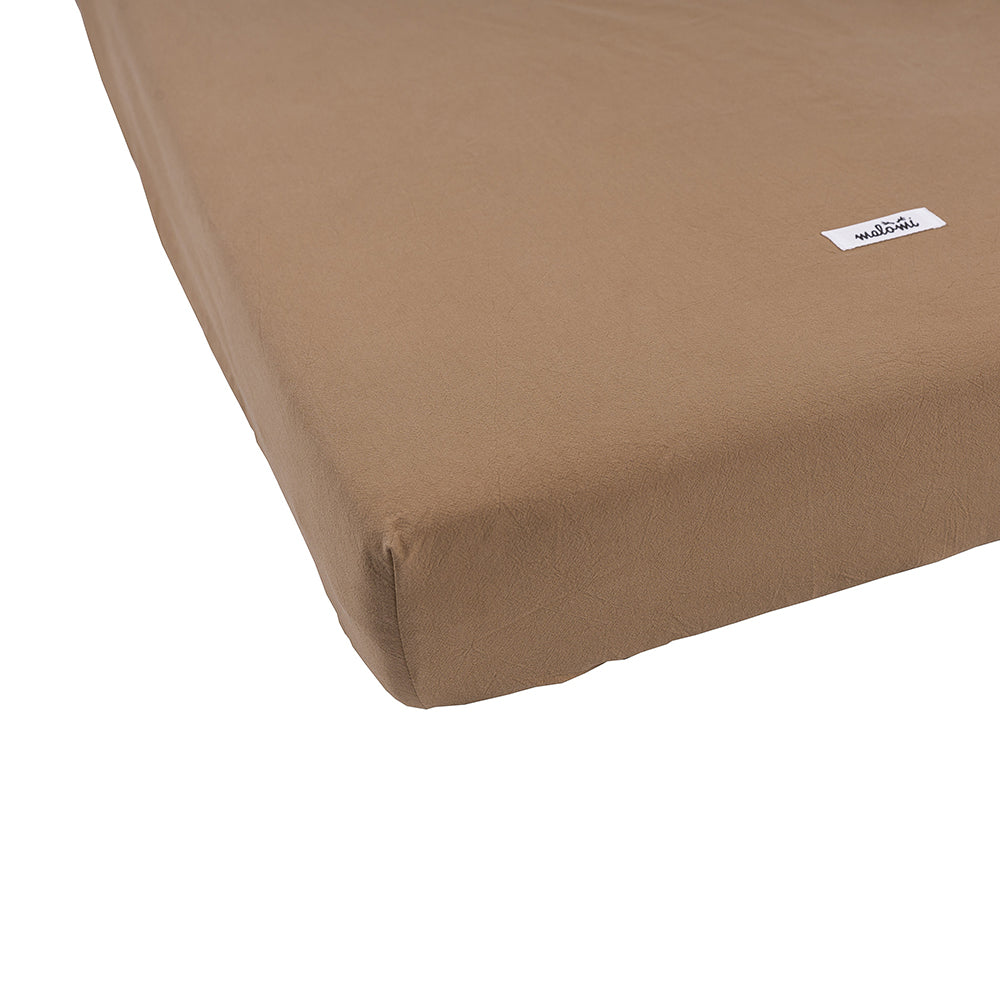 Washed Cotton Fitted Sheet by Malomi Kids