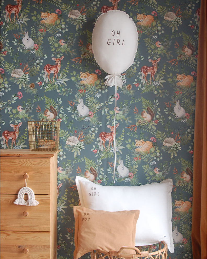 Embroidered Balloon Cushion by Malomi Kids