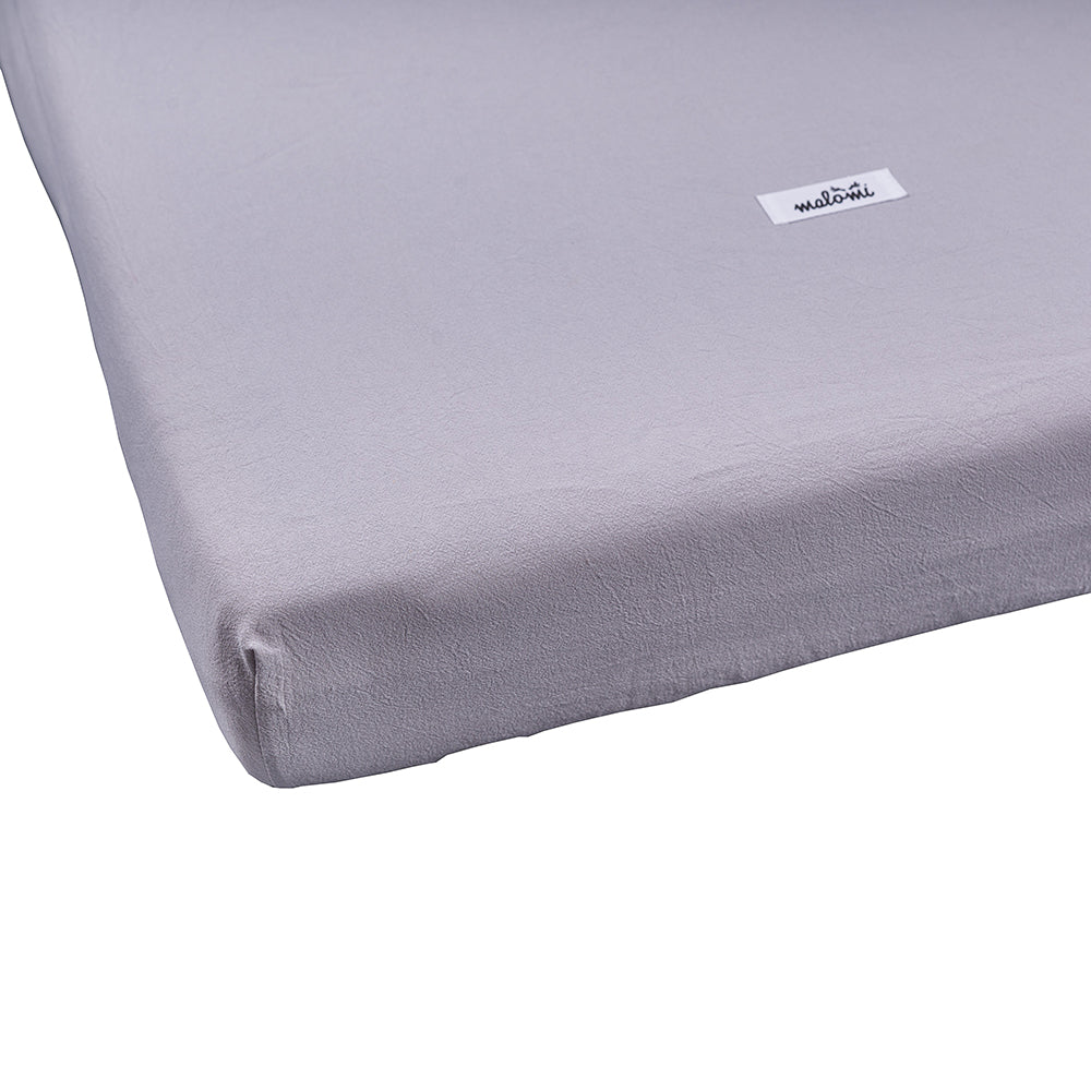 Washed Cotton Fitted Sheet by Malomi Kids