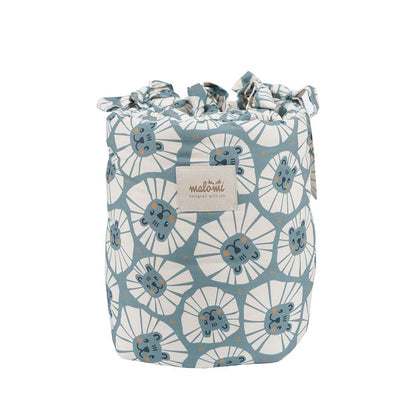 Denim Lions Cot Bumper by Malomi Kids