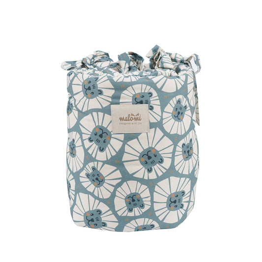 Denim Lions Cot Bumper by Malomi Kids