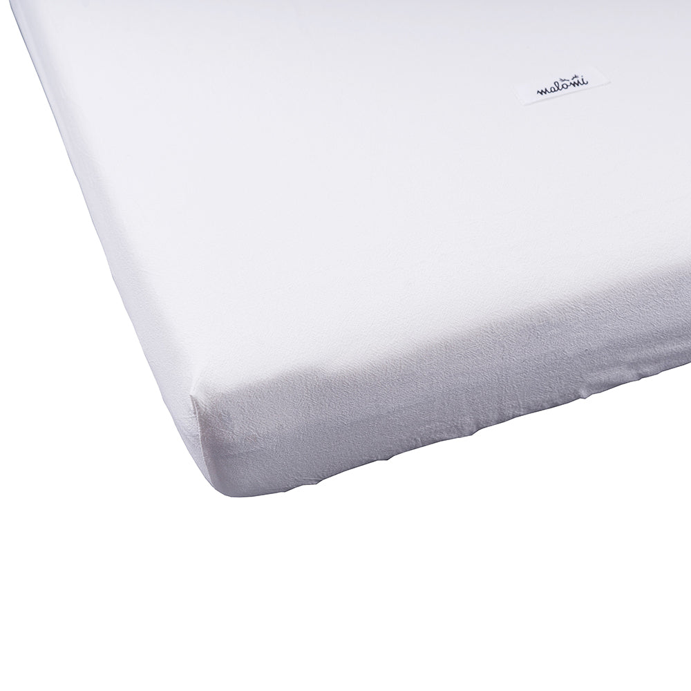 Washed Cotton Fitted Sheet by Malomi Kids
