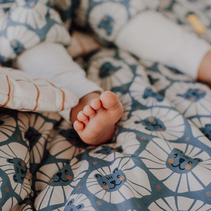 Denim Lions Sleeping Bag with Legs by Malomi Kids