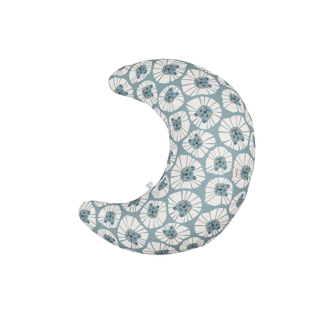 Denim Lions Feeding Cushion by Malomi Kids
