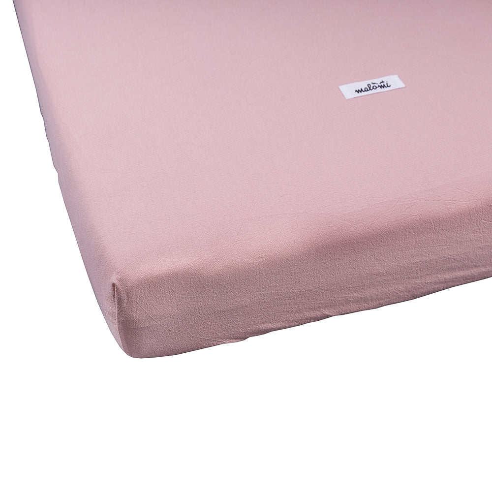 Washed Cotton Fitted Sheet by Malomi Kids
