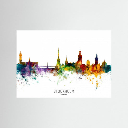 Stockholm Sweden Skyline by Michael Tompsett