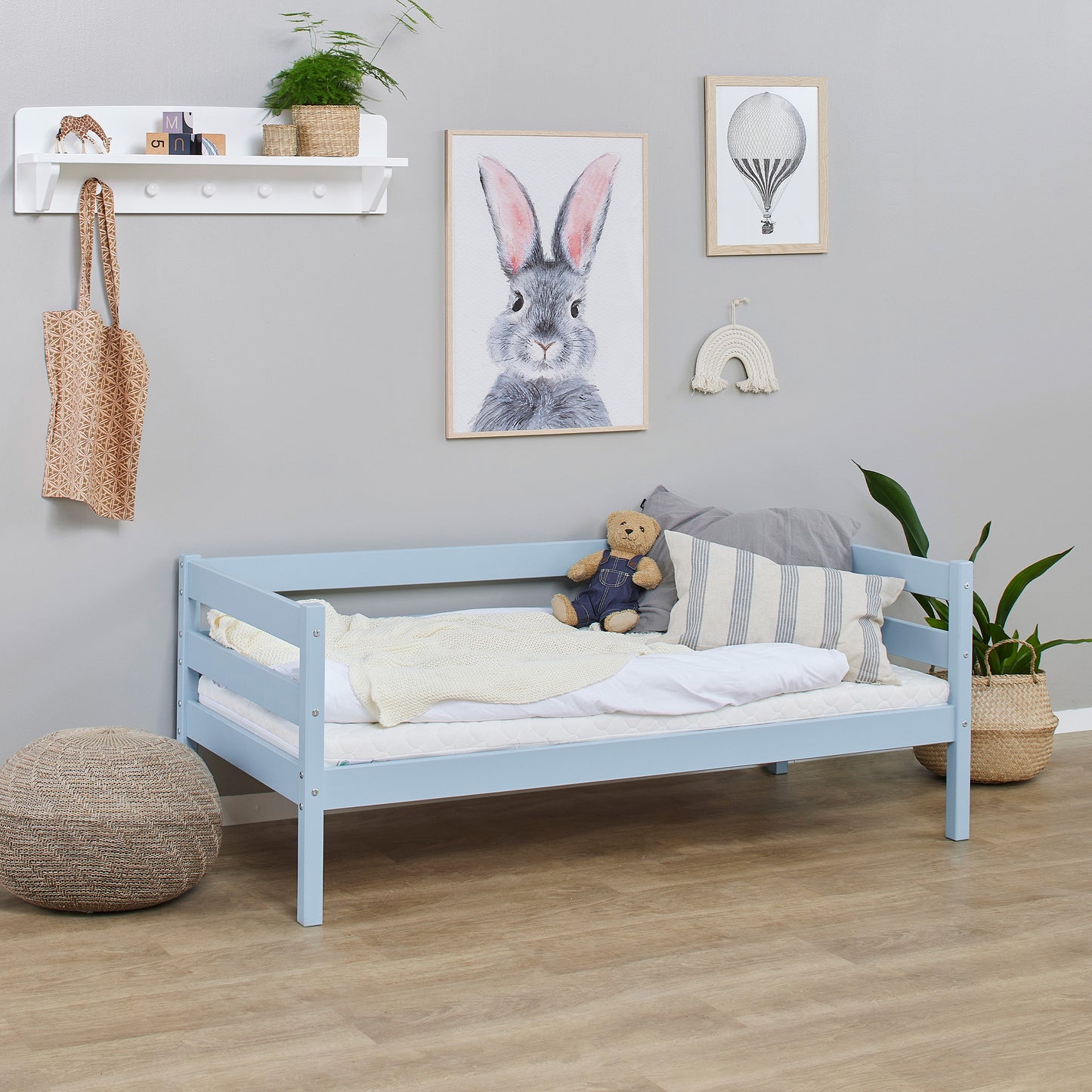 Hoppekids ECO Comfort junior bed 70x160 cm, Dream Blue