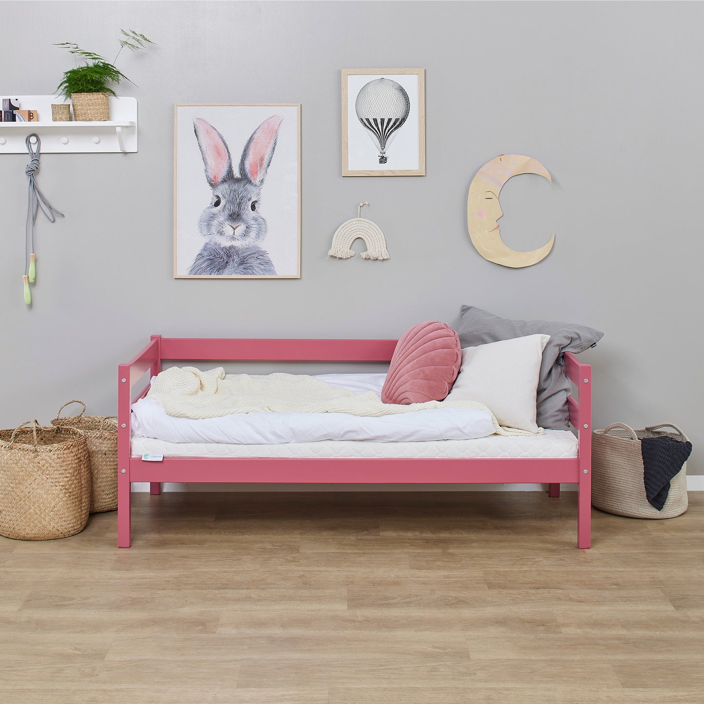 Hoppekids ECO Comfort junior bed 70x160 cm, Baroque Rose
