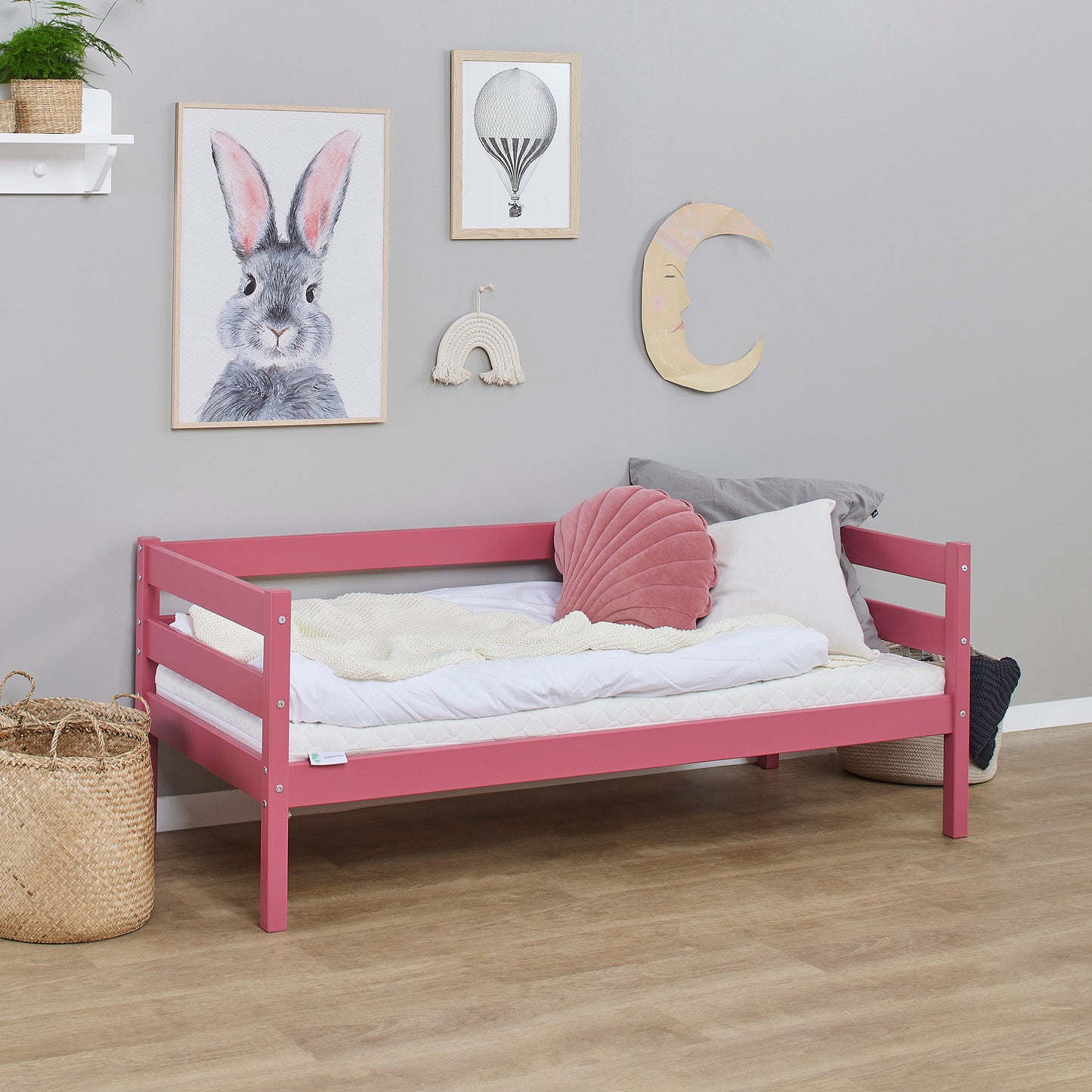 Hoppekids ECO Comfort junior bed 70x160 cm, Baroque Rose