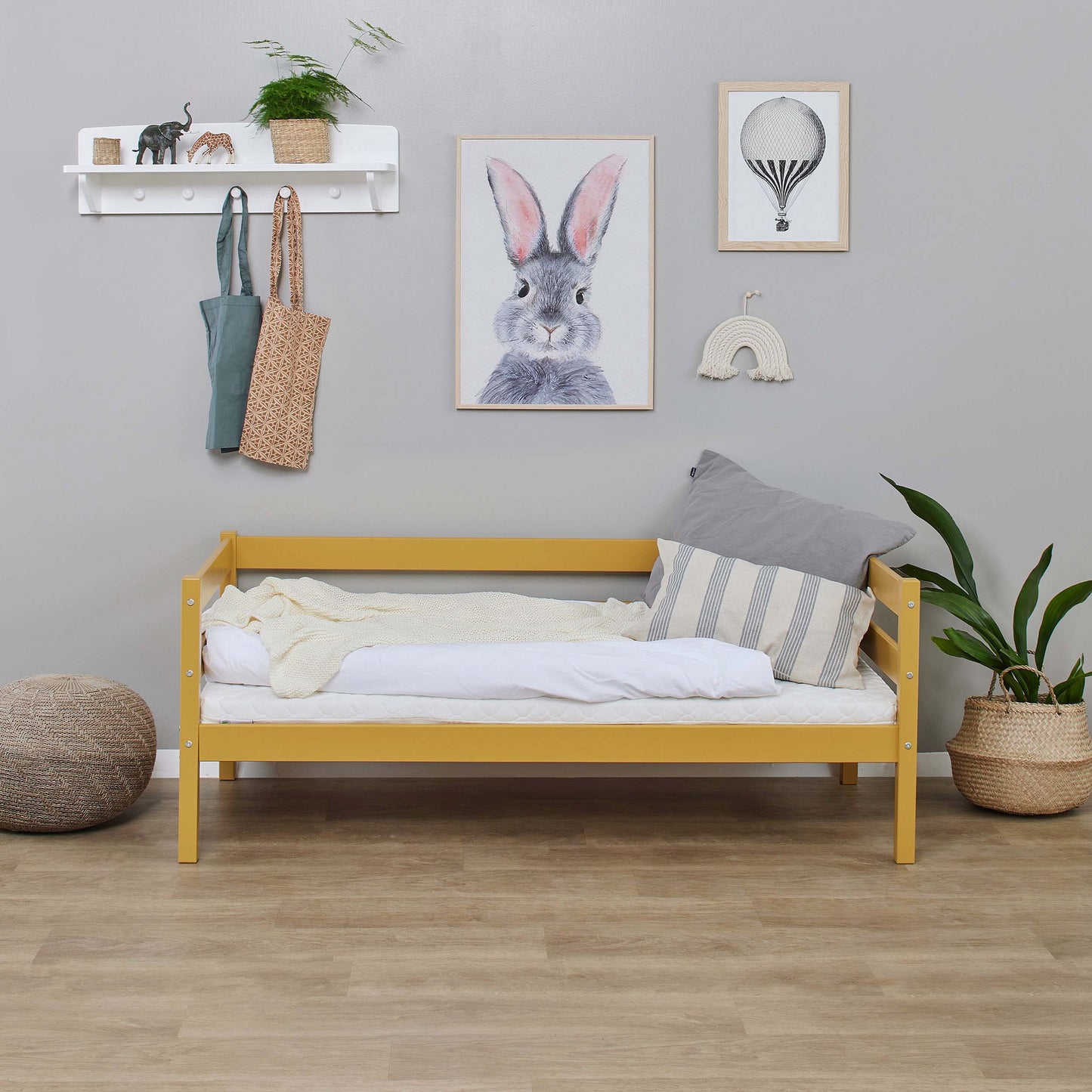 Hoppekids ECO Comfort junior bed 70x160 cm, Autumn Yellow