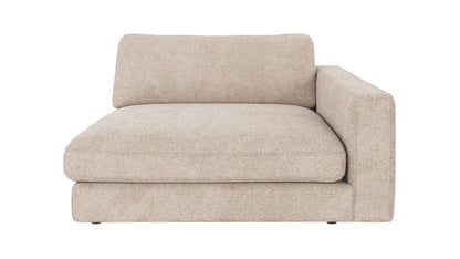 Duncan 1.5-Seater Chaise Longue – Light Grey Right