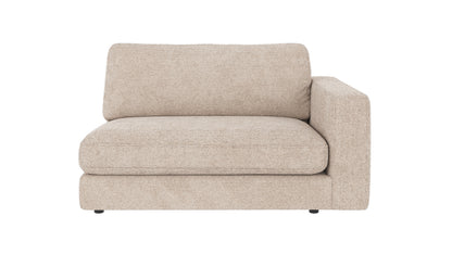 Duncan 1.5-Seater End Module with Armrest – Light Grey Right