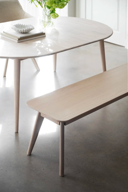 Rowico TYLER Oval Whitewashed Oak Table 170/210/250CM