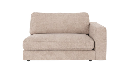 Duncan 1.5-Seater End Module with Armrest – Right / Light Beige – 1