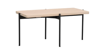 SHELTON Coffee Table 95CM & 145CM – Small – 95 x 50 cm / whitewash oak/black metal – 8