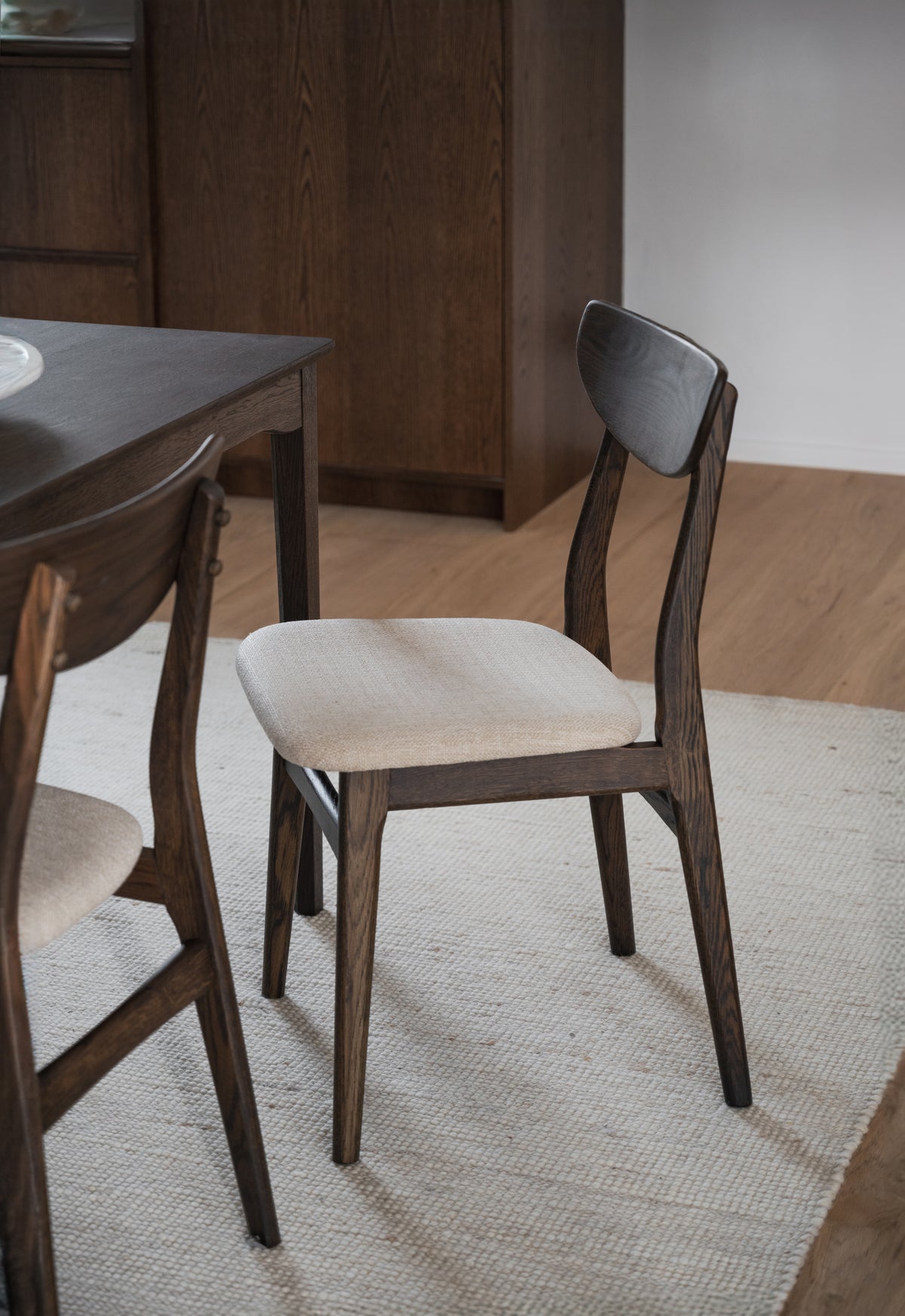 RODHAM Set of 2 Chairs – brown oak/beige – 4