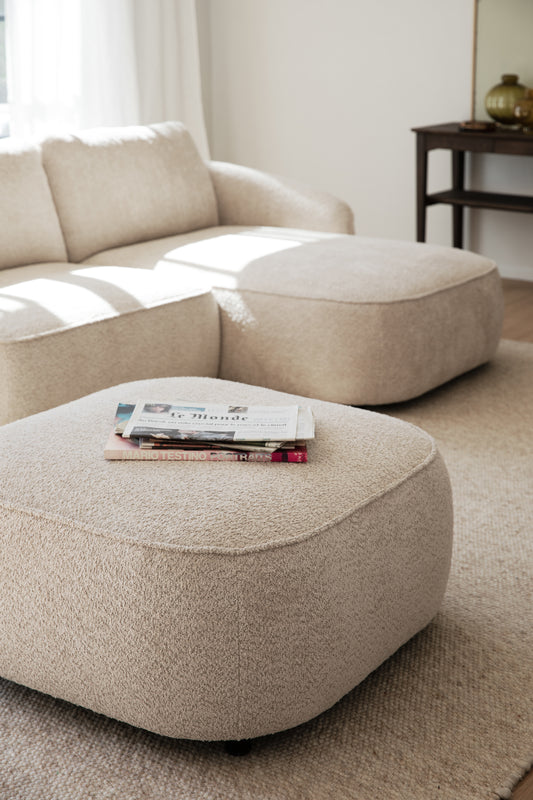Norris Footstool – Light Beige – Default Title – 2