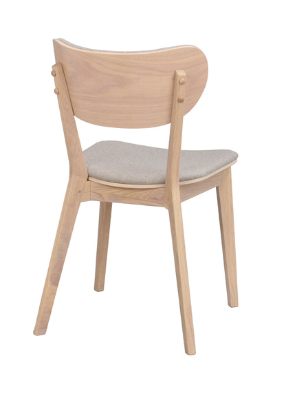 KATO Set of 2 Whitewashed Chairs – whitewash oak/grey beige fabric – 10