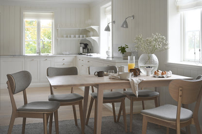 FILIPPA Drop Leaf Table 80CM & 120CM – Whitewashed oak top/whitewashed oak legs / Large 120CM – 5