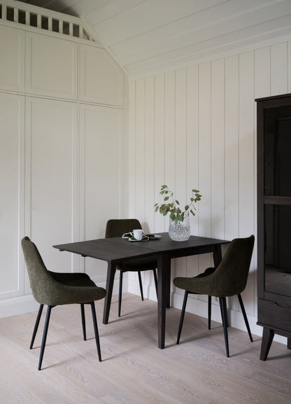 FILIPPA Drop Leaf Table 80CM & 120CM – Dark Brown Oak / Medium 80CM – 3