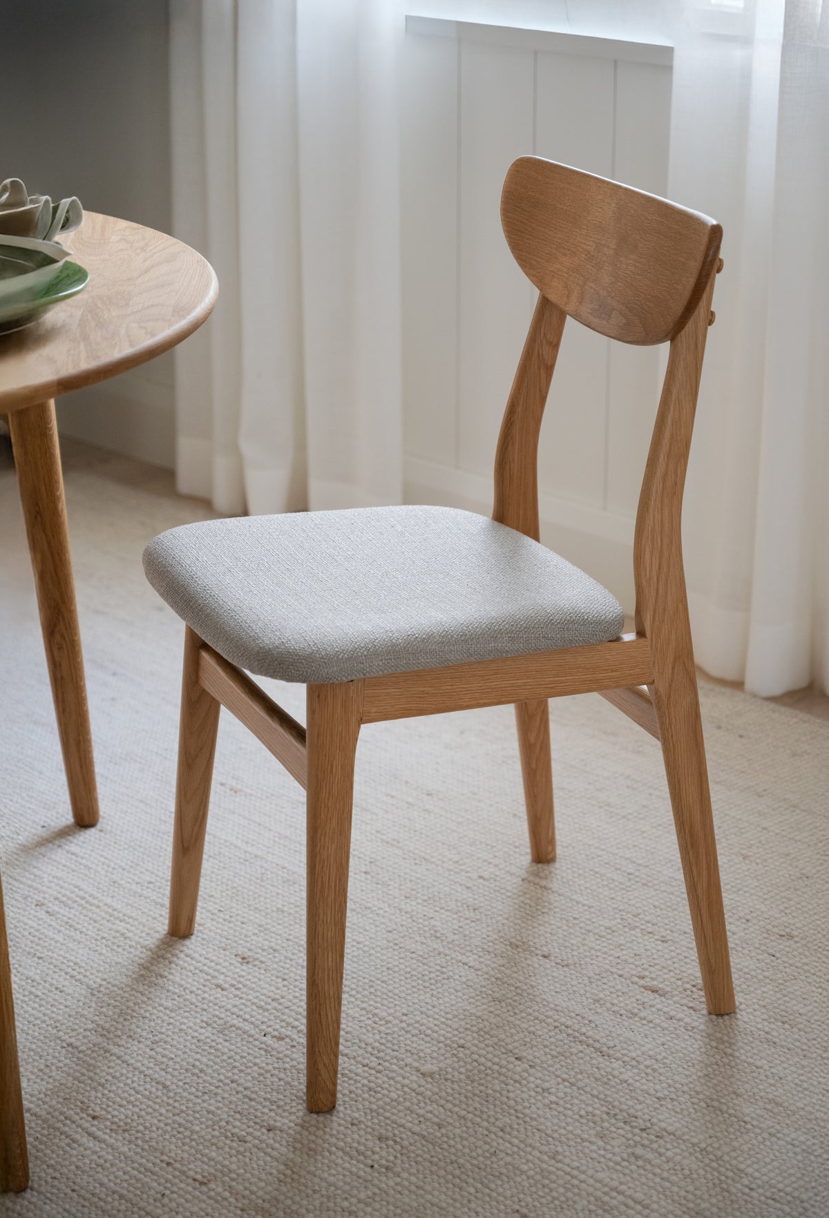 RODHAM Set of 2 Chairs – oak/grey beige – 2