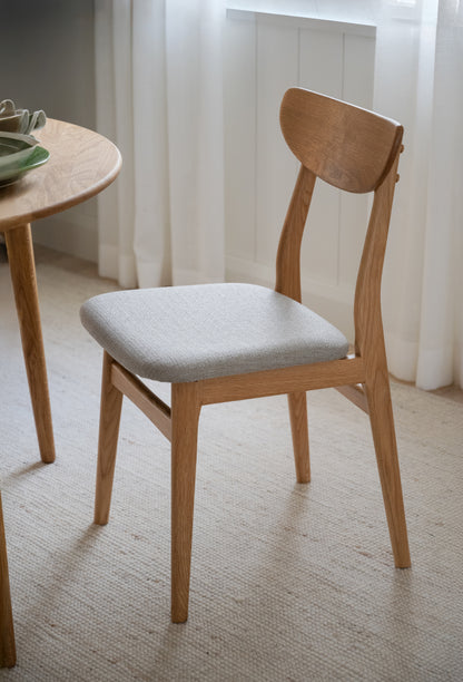 RODHAM Set of 2 Chairs – oak/grey beige – 2