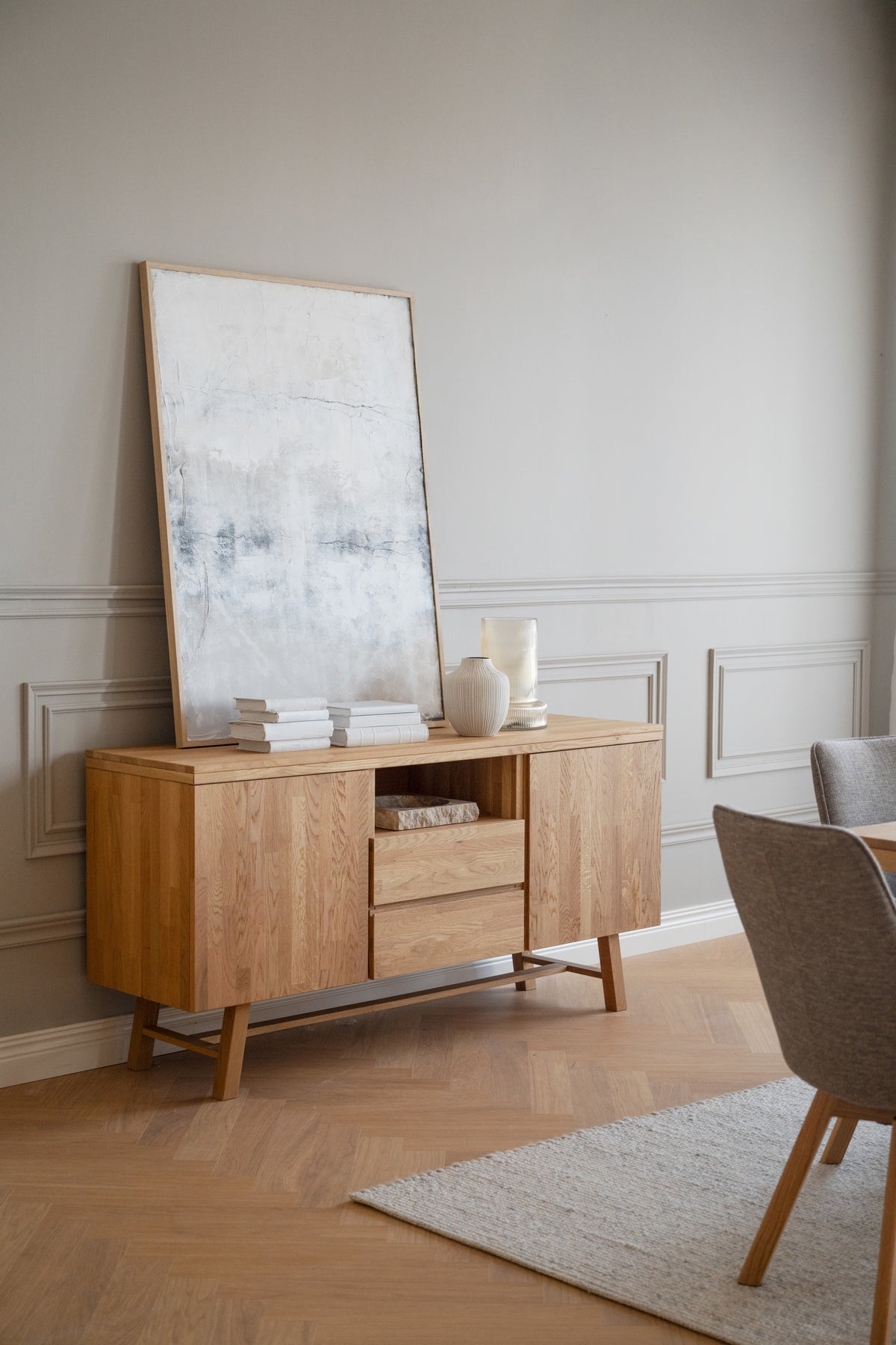 BROOKLYN Sideboard 160CM – Oak – room setting 1