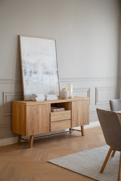 BROOKLYN Sideboard 160CM – Oak – room setting 1