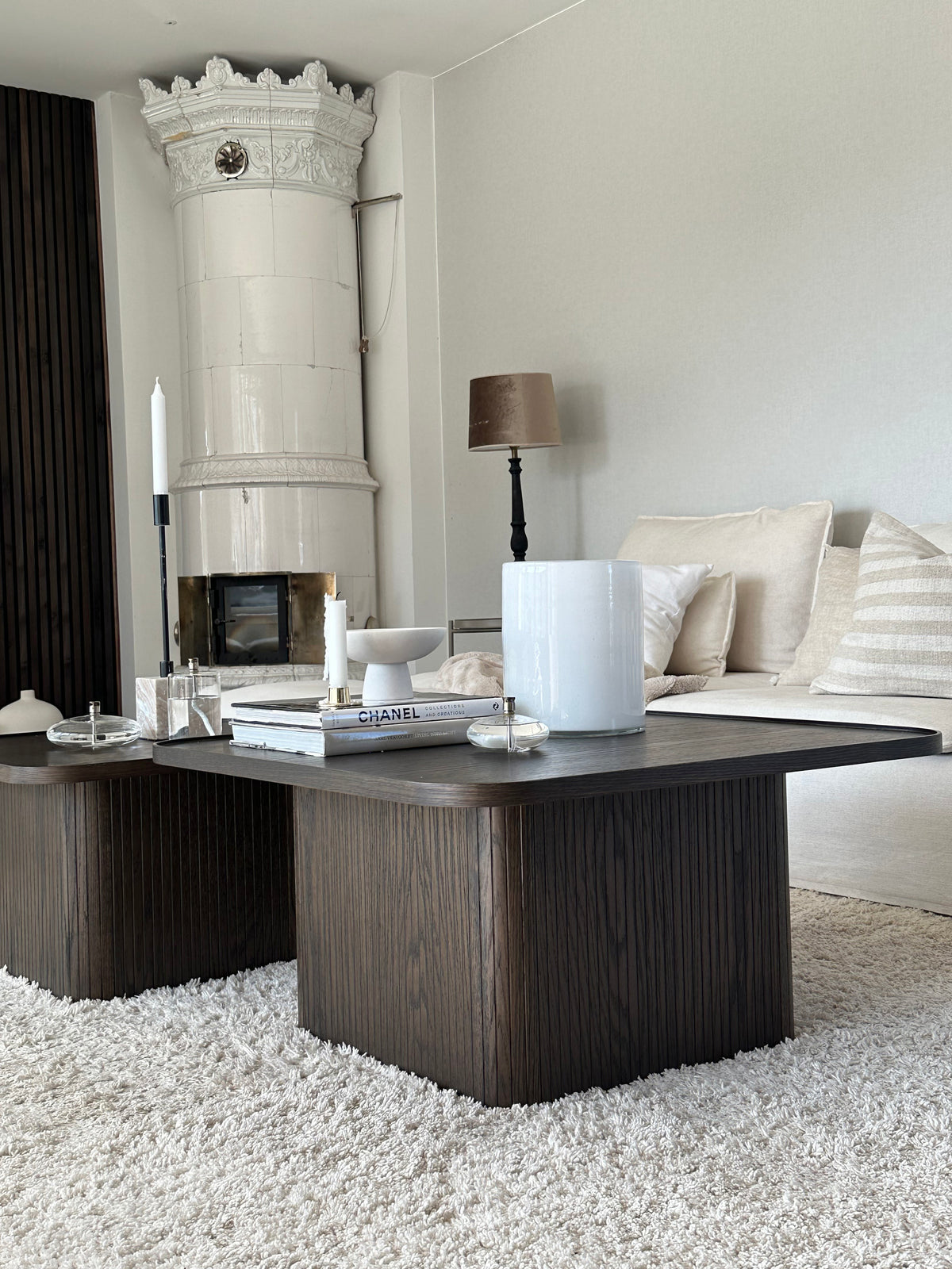 SULLIVAN Coffee Table 60CM & 80CM – Medium – 80 x 80 cm / Brown Oak – 2