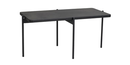 SHELTON Coffee Table 95CM & 145CM – Small – 95 x 50 cm / black oiled ash/black metal – 7