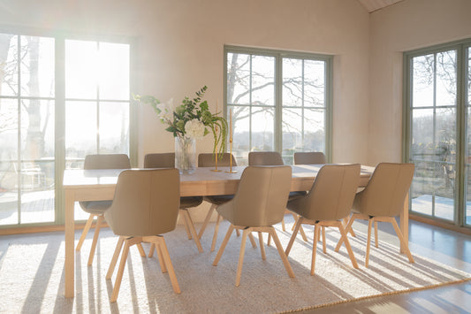 Gardner Dining Table, White Pigmented Oak, 200 to 300 cm – Standard 200 CM – 3