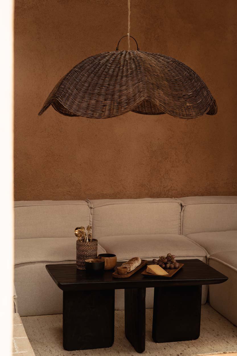 The Wave Pendant - Dark Walnut - L