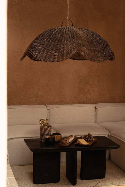 The Wave Pendant - Dark Walnut - L